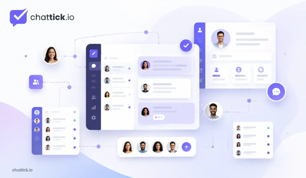 Shared WhatsApp team inbox for managing customer conversations, assignments and follow-ups