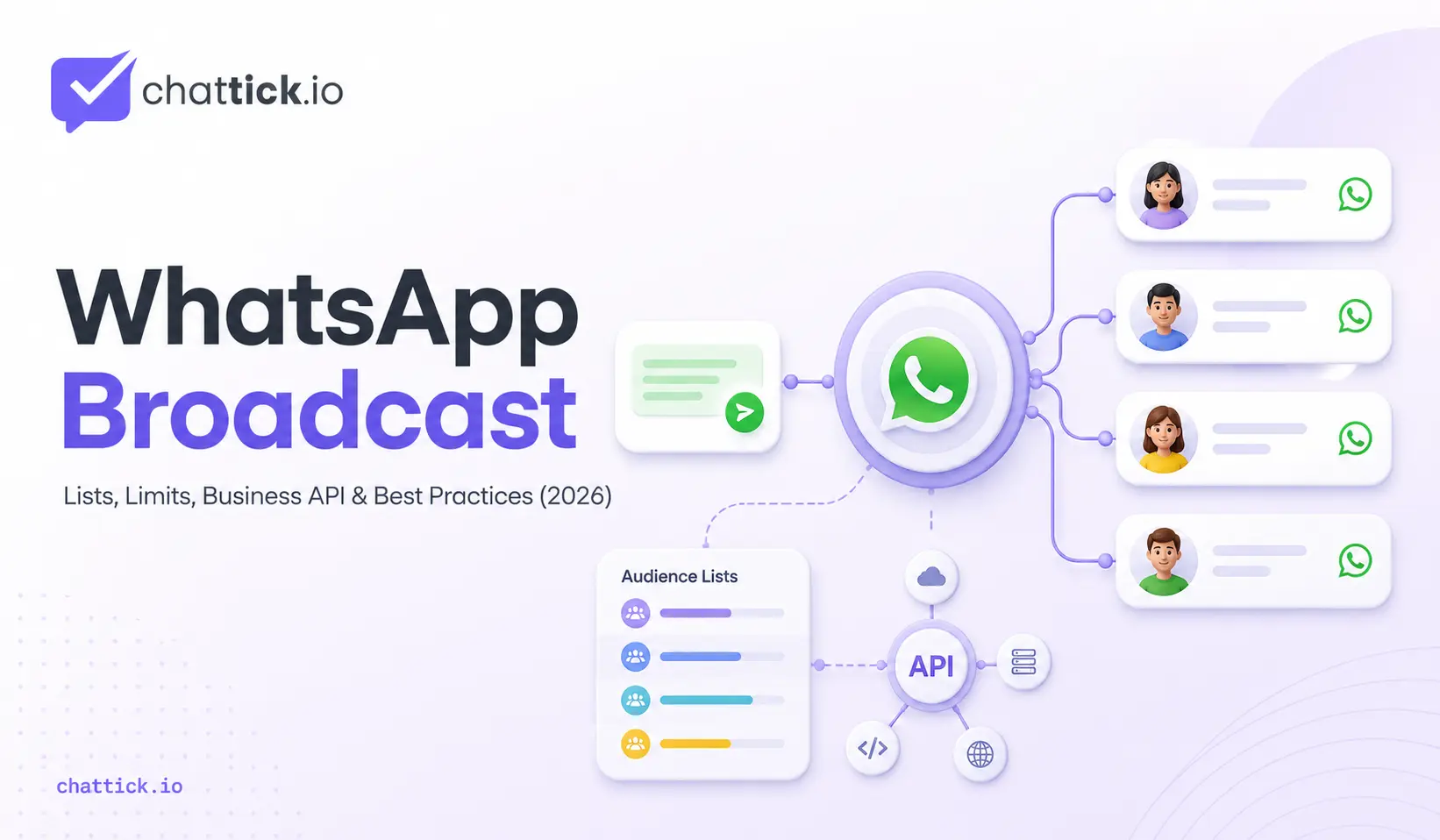 WhatsApp Broadcast: Lists, Limits, Business API & Best Practices (2026)
