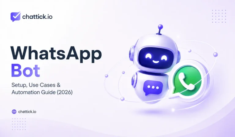 WhatsApp bot guide showing chatbot automation and WhatsApp business messaging