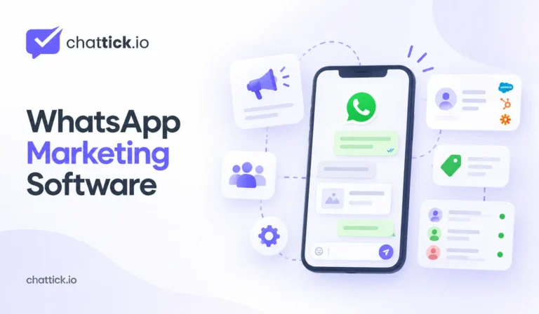 WhatsApp marketing software guide showing campaigns, CRM integration, automation, segmentation and shared inbox management